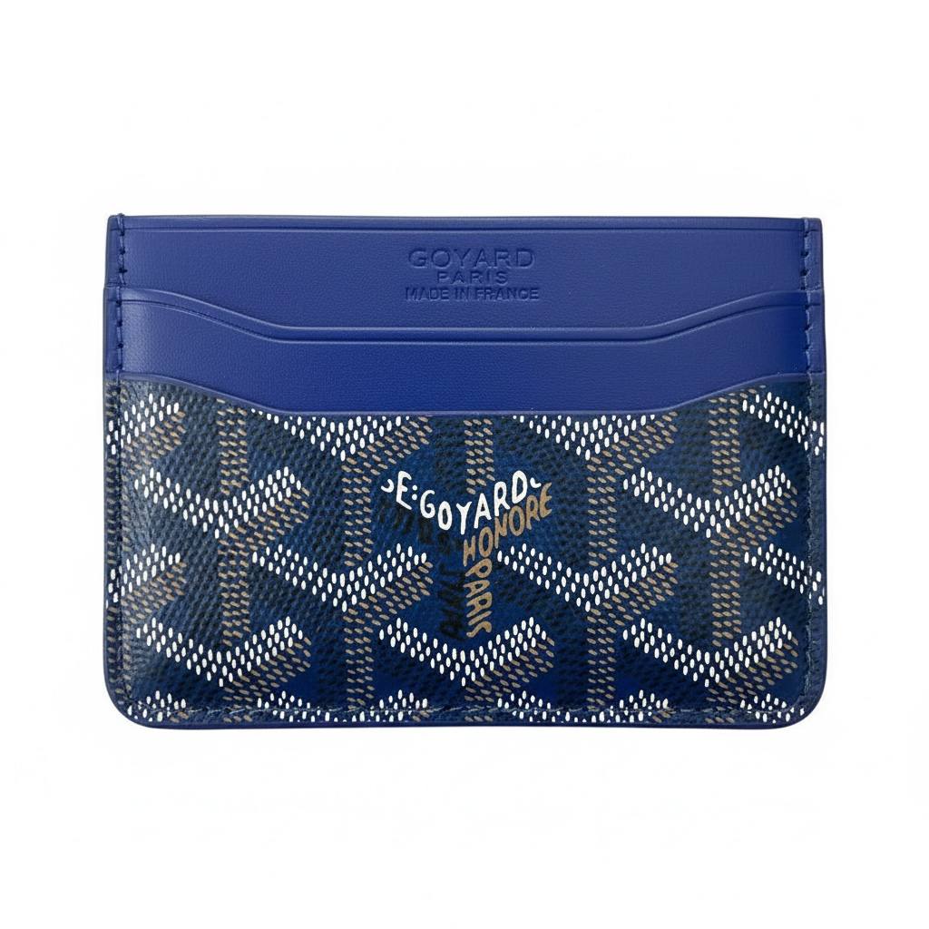 Goyard Blue Card Holder – Signature Luxury Minimal Wallet 💙✨ - MASTERPIECE