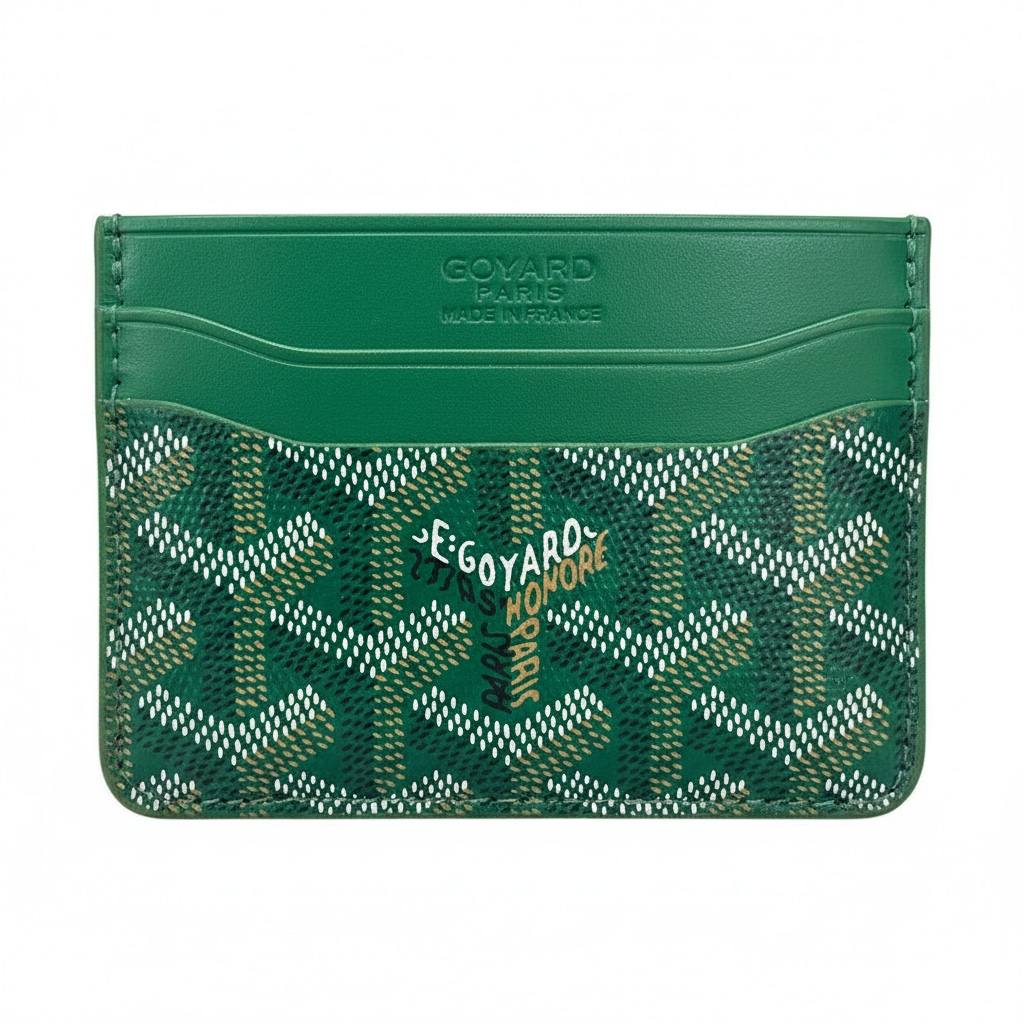 Goyard Green Card Holder – Signature Luxury Statement 💚✨ - MASTERPIECE