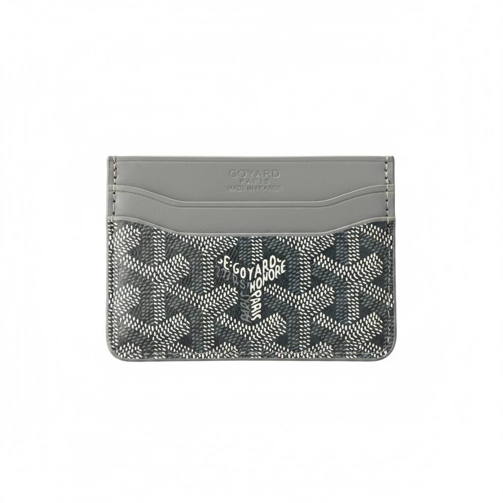 Goyard Grey Card Holder – Signature Minimal Luxury 🩶✨ - MASTERPIECE