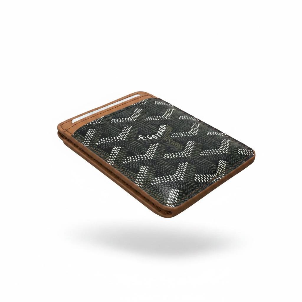 Goyard Slim Leather Phone Card Holder – Luxury Magnetic Stick - On Wallet 🖤📱✨ - MASTERPIECE