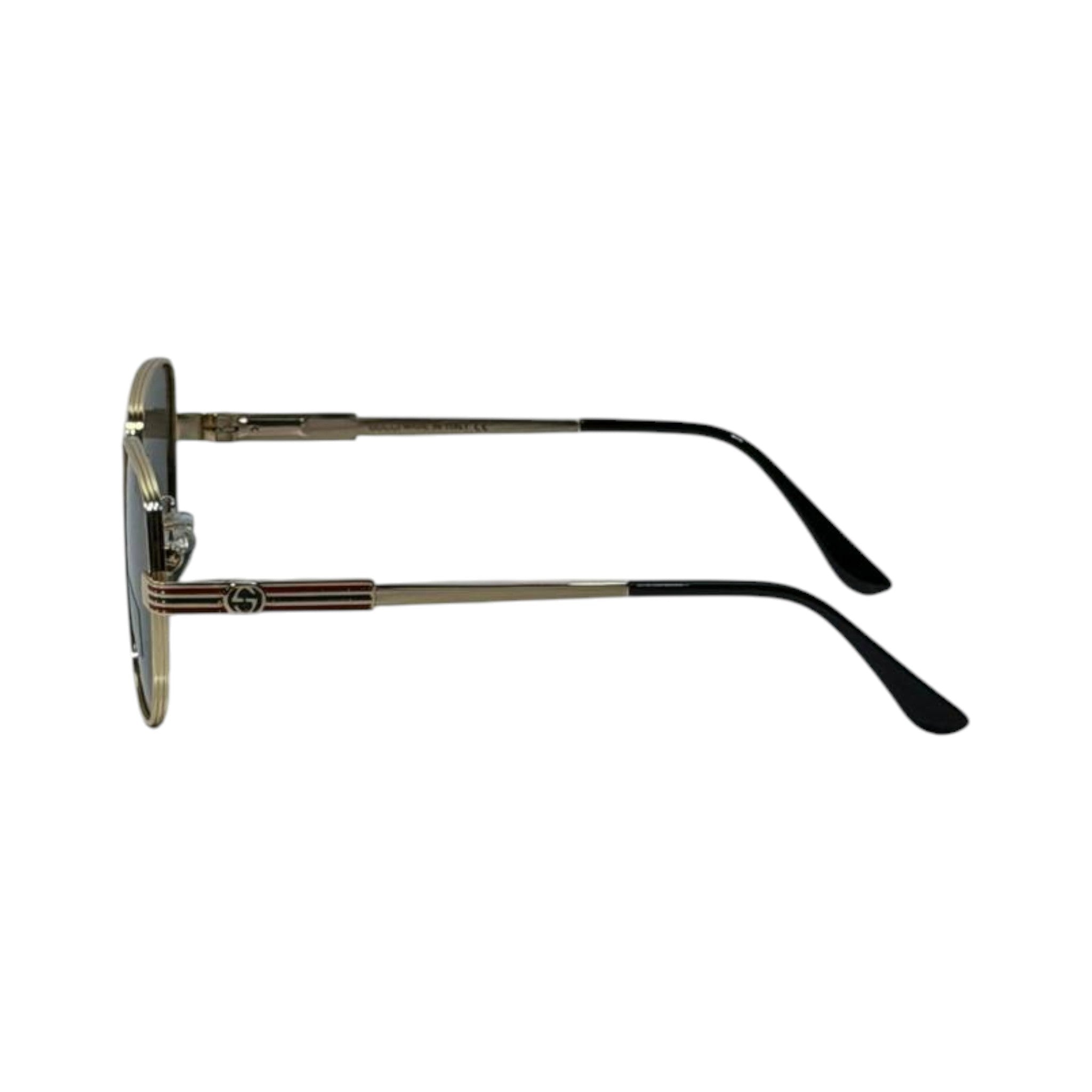Gucci Heritage Polarized Gold Square Sunglasses - MASTERPIECE