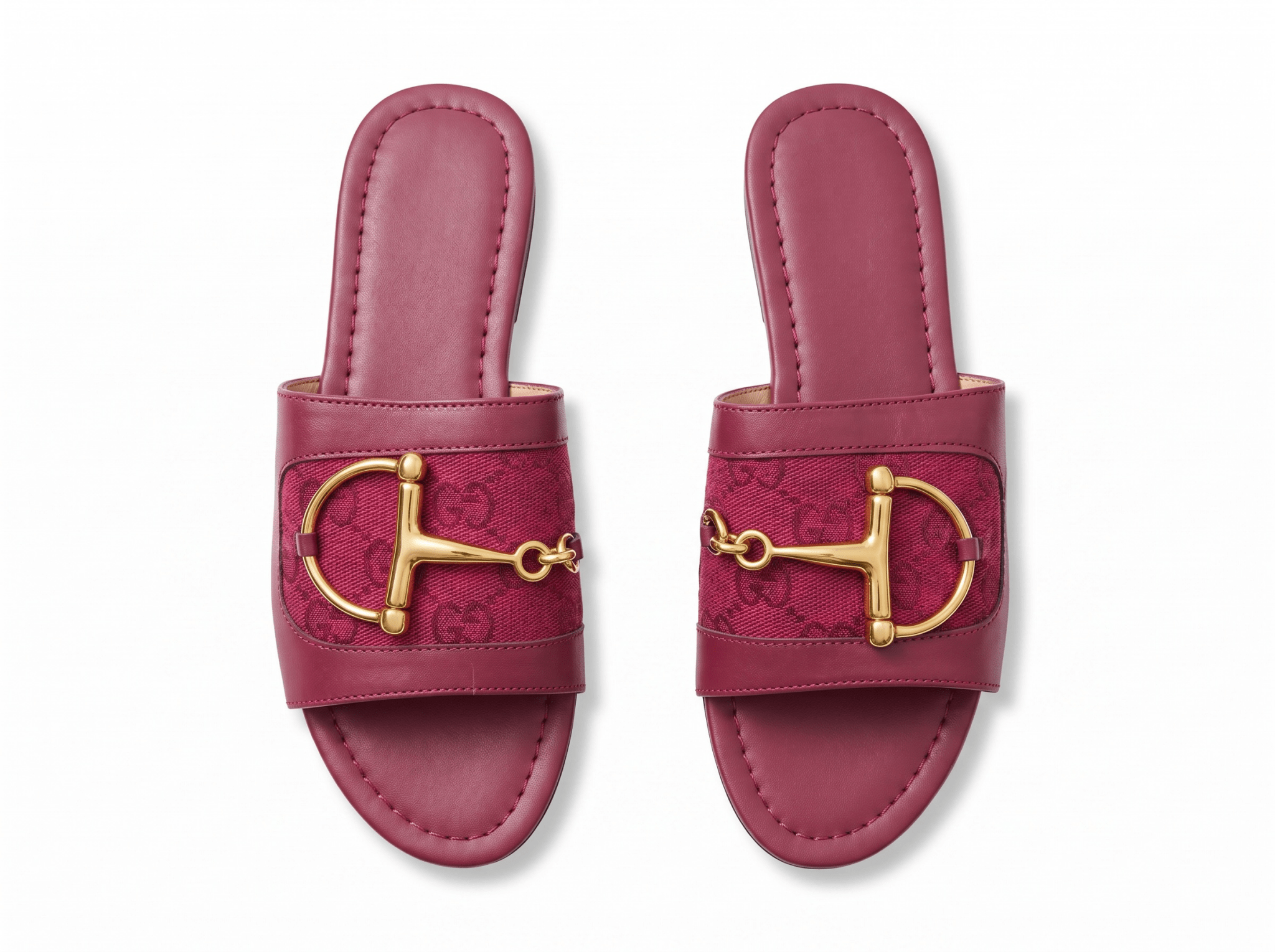 Gucci Horsebit burgundy Slides 💗✨ - MASTERPIECE
