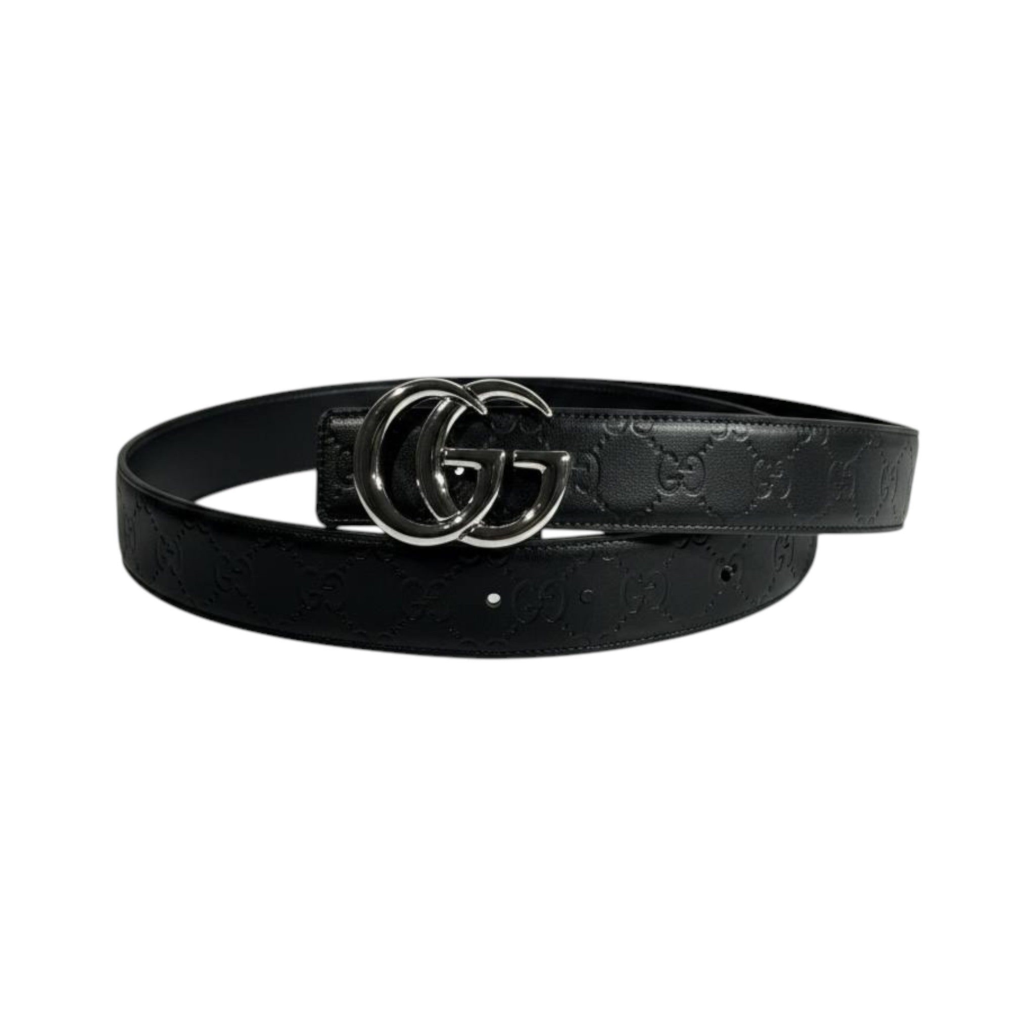 Gucci Inspired Black GG Monogram Belt 120CM 🖤✨ Premium Luxury Designer Style Belt - MASTERPIECE