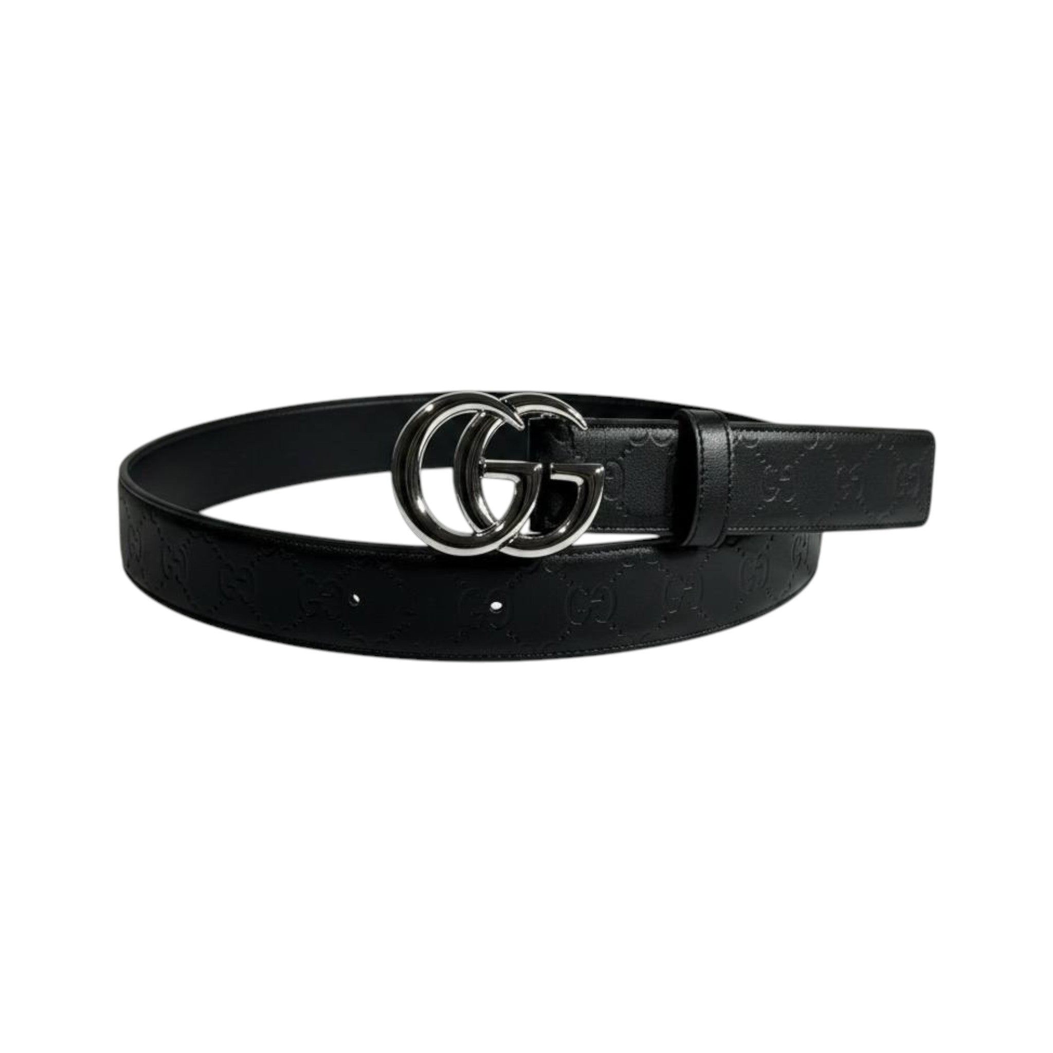 Gucci Inspired Black GG Monogram Belt 120CM 🖤✨ Premium Luxury Designer Style Belt - MASTERPIECE
