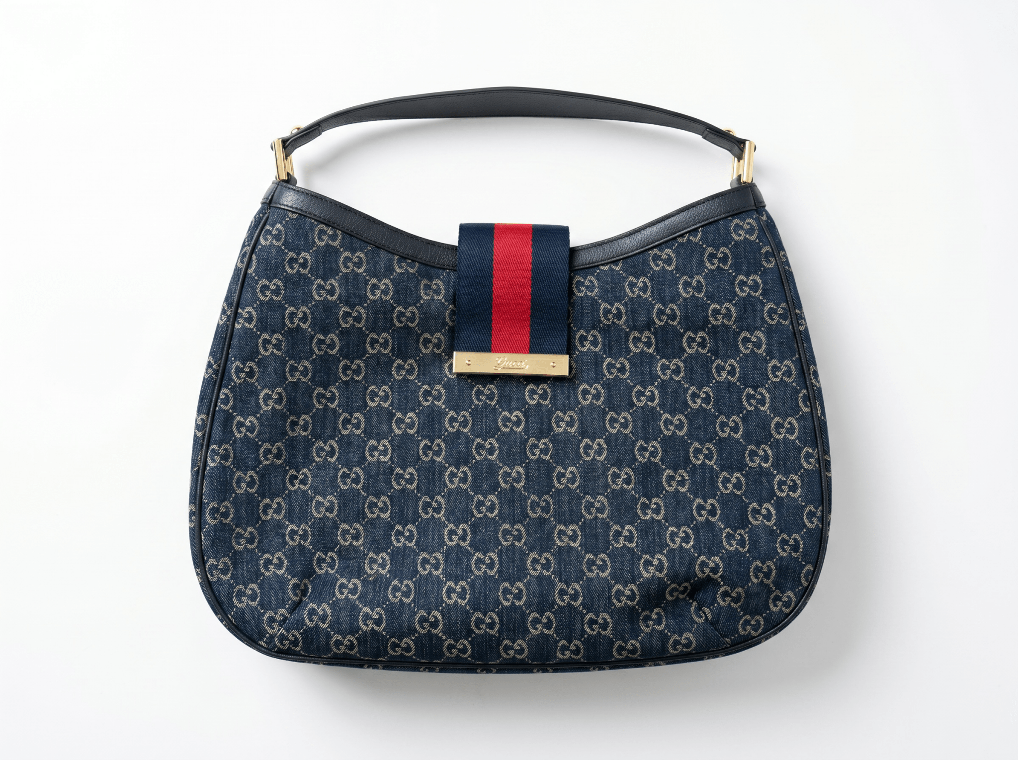 👜 Gucci Ophidia GG Denim Hobo Bag – Blue Monogram Edition 👜 - MASTERPIECE
