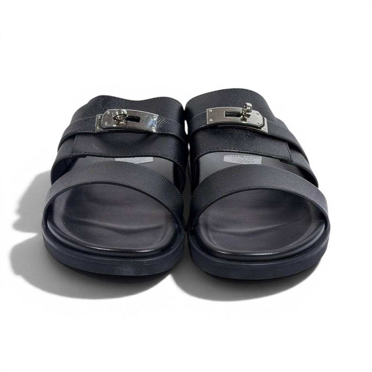 Hermès Black Luxury Slide Sandals – Premium Designer Summer Slippers 🖤✨ - MASTERPIECE
