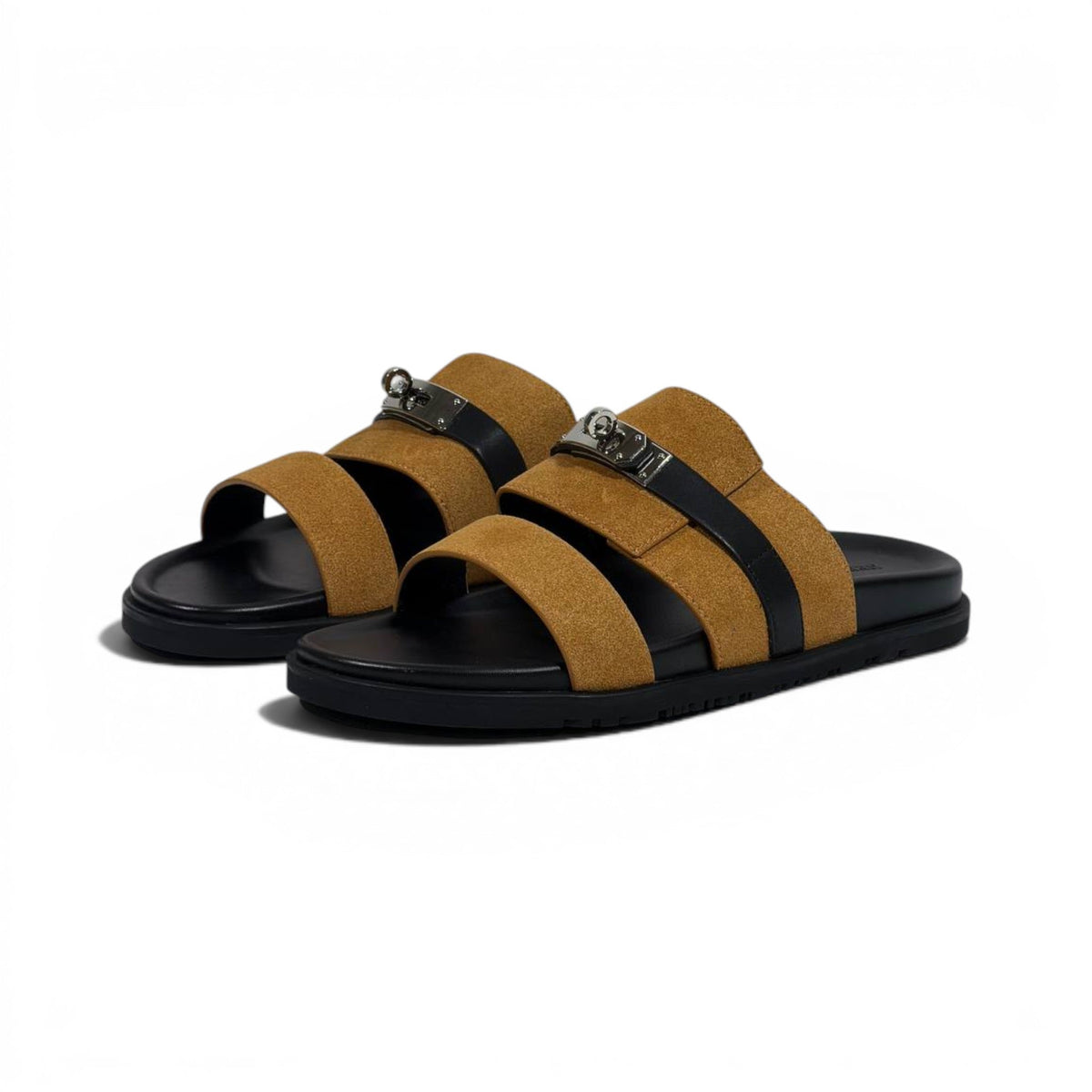 Hermès Brown Luxury Slide Sandals – Premium Designer Summer Slippers 🤎✨ - MASTERPIECE