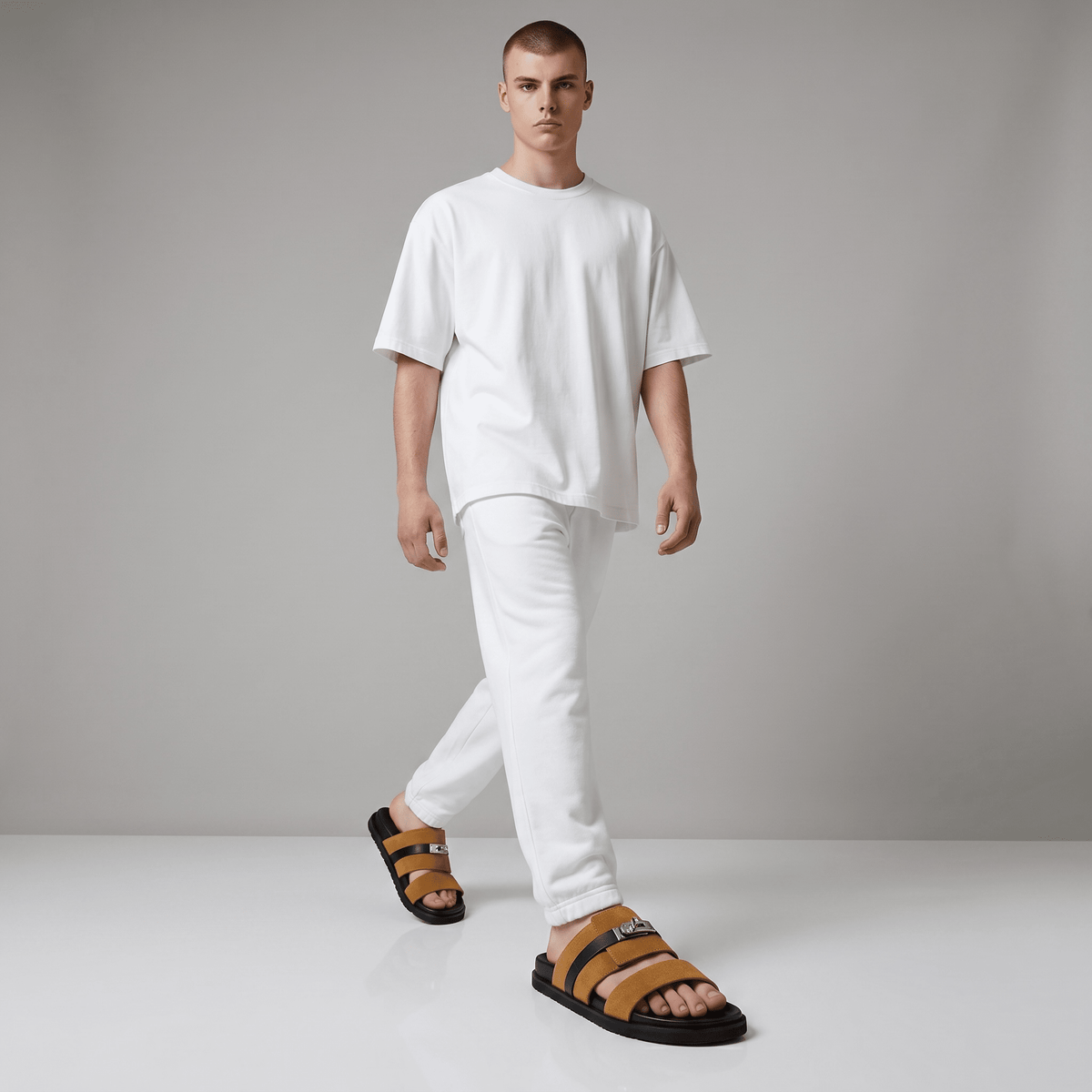 Hermès Brown Luxury Slide Sandals – Premium Designer Summer Slippers 🤎✨ - MASTERPIECE