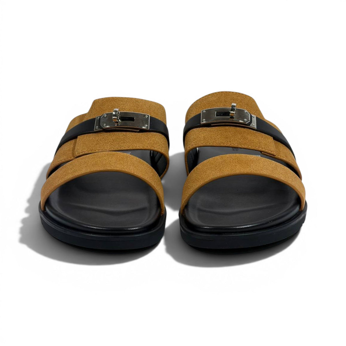 Hermès Brown Luxury Slide Sandals – Premium Designer Summer Slippers 🤎✨ - MASTERPIECE