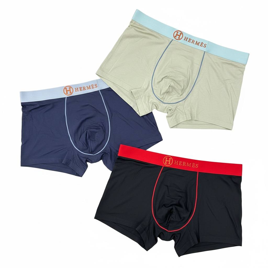 Hermès Elite Boxer Briefs 3 - Pack – Luxury Performance Collection 🩲✨ - MASTERPIECE