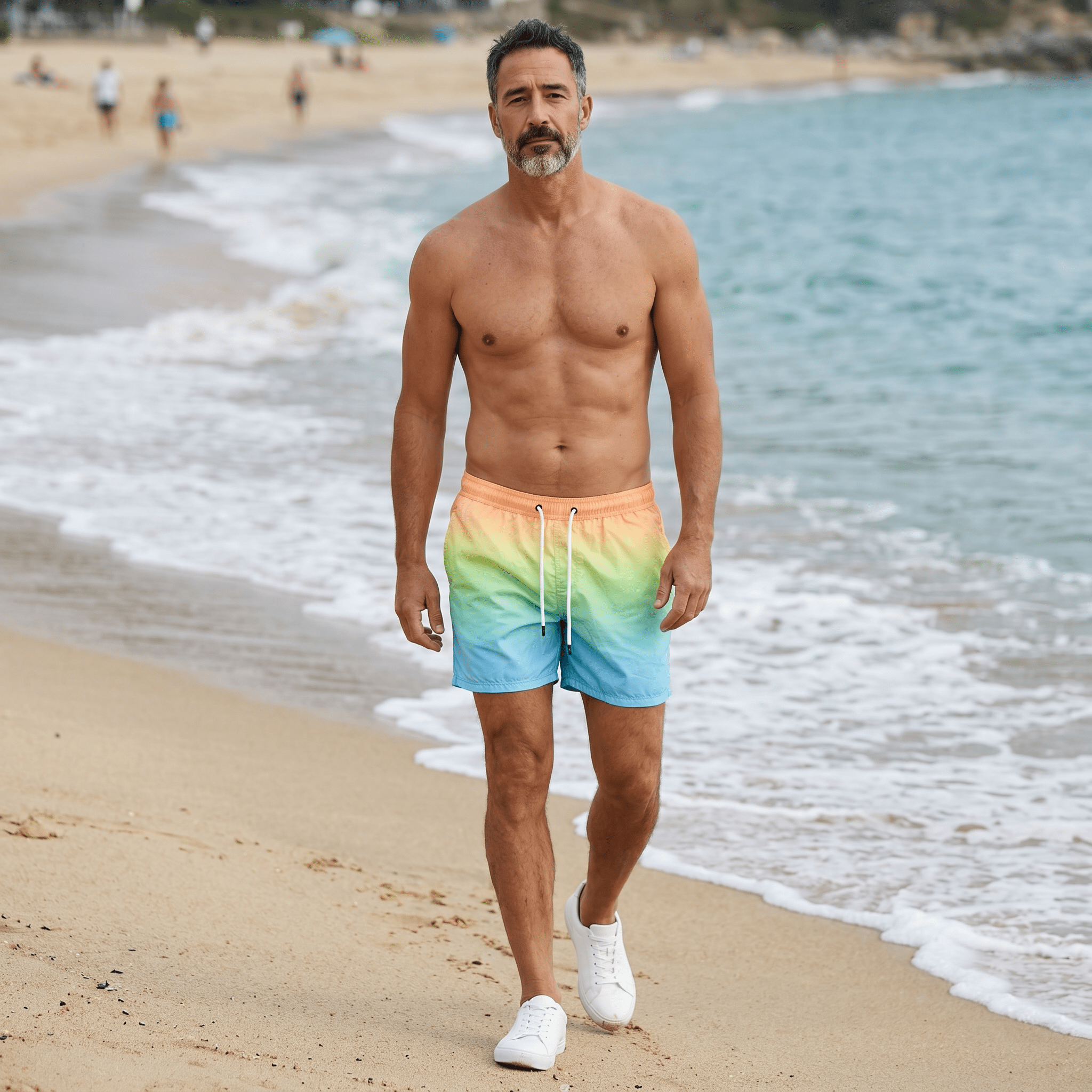 Hollister Rainbow Gradient Swim Shorts 🌈🌊 - MASTERPIECE