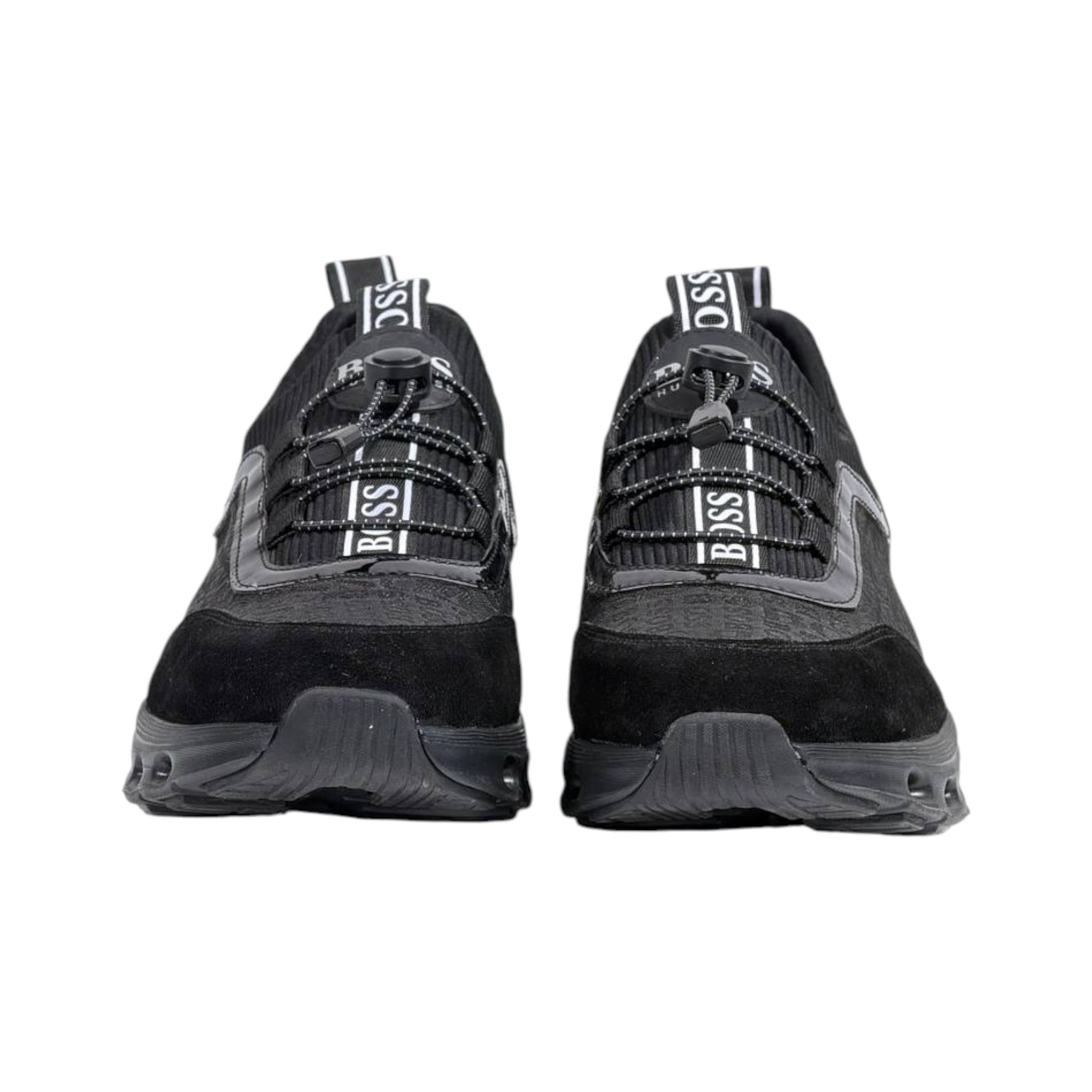 🖤 Hugo Boss All Black Luxury Runner Sneakers 👟⚡ - MASTERPIECE