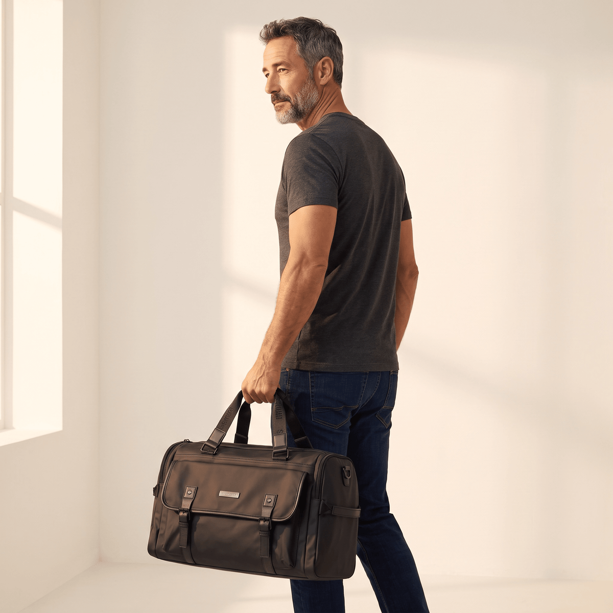 HUGO BOSS Black Luxe Travel Duffle Bag 🖤✈️ - MASTERPIECE