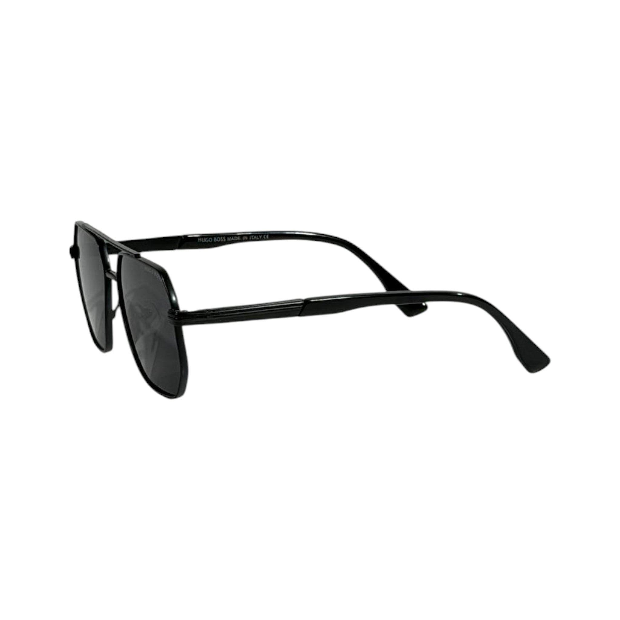 Hugo Boss Geometric Aviator Sunglasses – Black Metal Frame Luxury 🕶️🖤 - MASTERPIECE