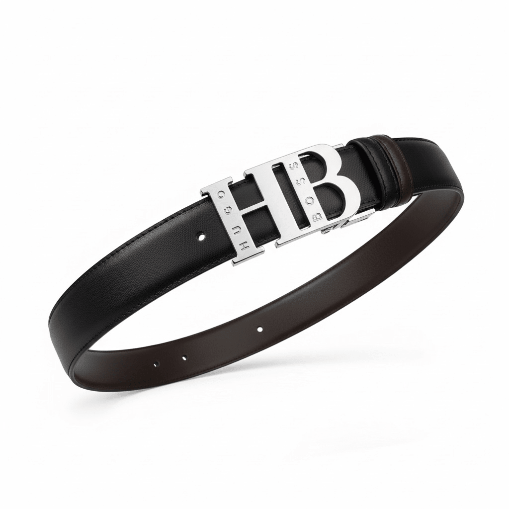 Hugo Boss HB Logo Reversible Leather Belt 🔥 | Black & Brown Signature - MASTERPIECE