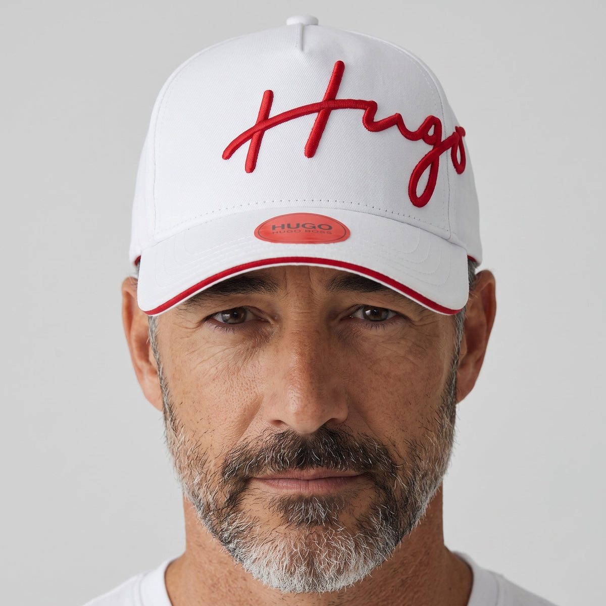 Hugo Boss Signature Cap – White & Red Script Logo 🧢 - MASTERPIECE