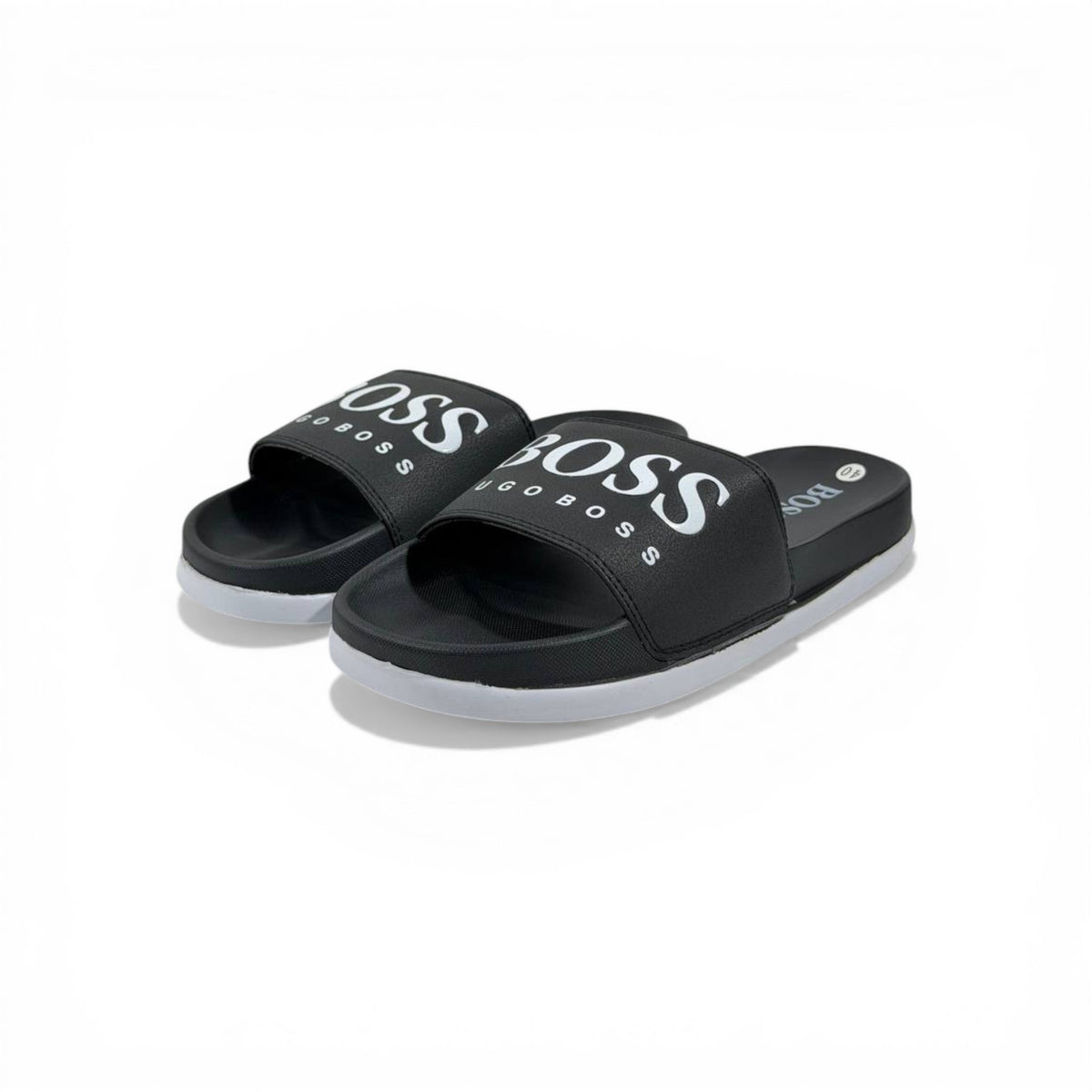 🖤 Hugo Boss Slides – Classic Black Signature Edition 🔥🩴 - MASTERPIECE