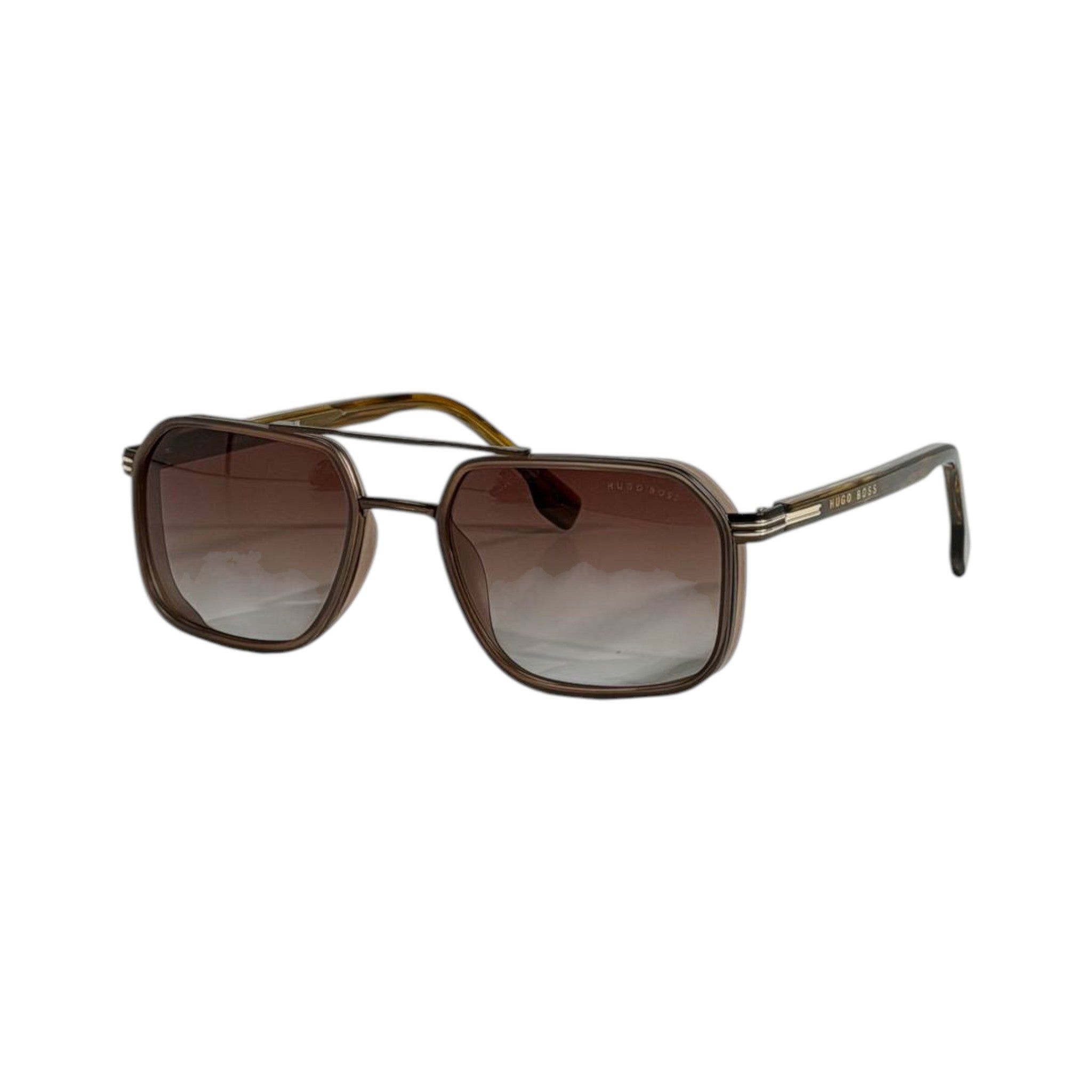 Hugo Boss Square Aviator Sunglasses – Brown Gradient Lens 🕶️🤎 - MASTERPIECE