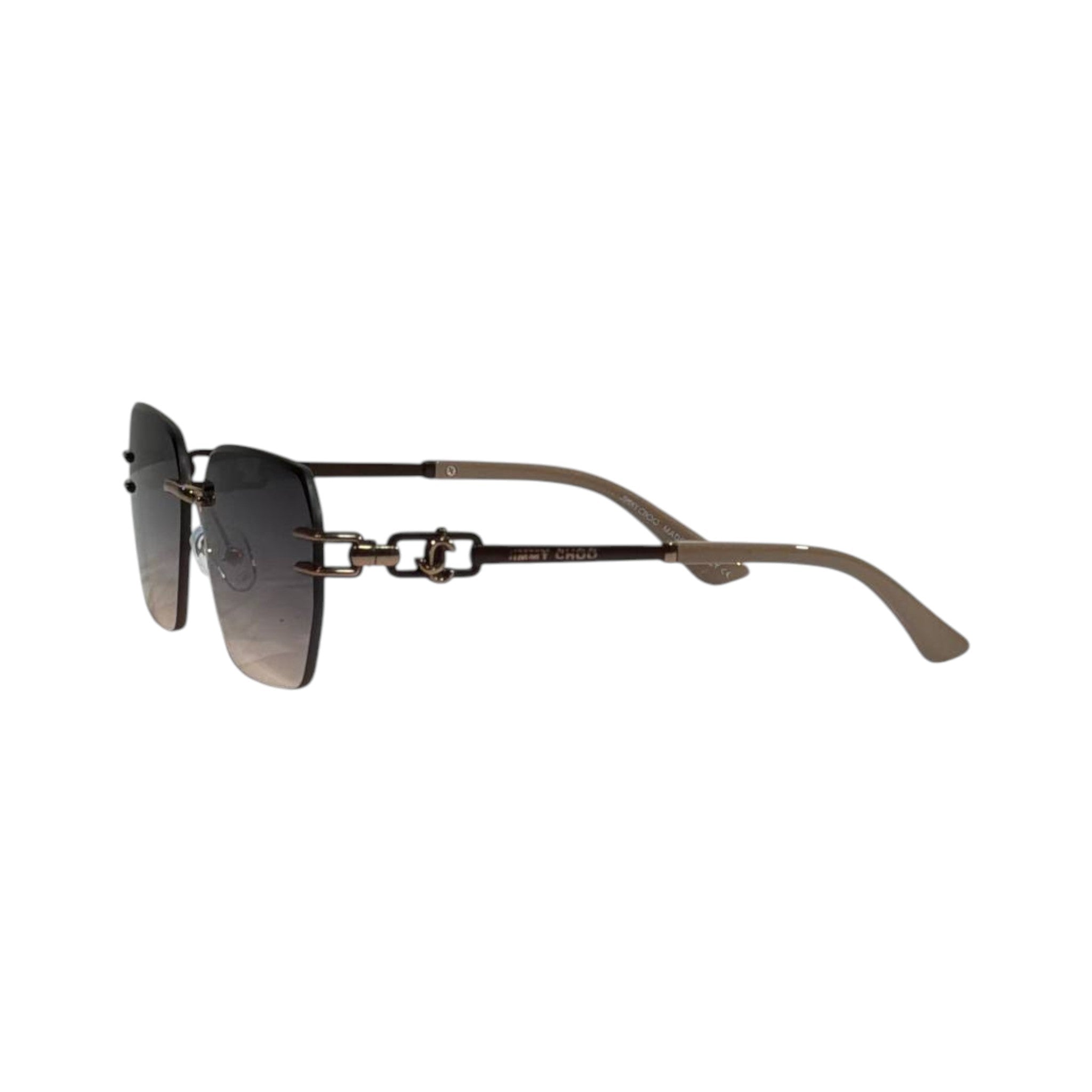 Jimmy Choo Rimless Square Sunglasses – Soft Luxury Gradient ✨🕶️ - MASTERPIECE