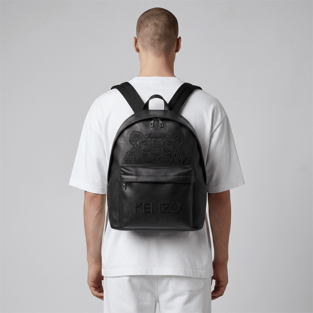 Kenzo Embossed Tiger Backpack — Black - MASTERPIECE