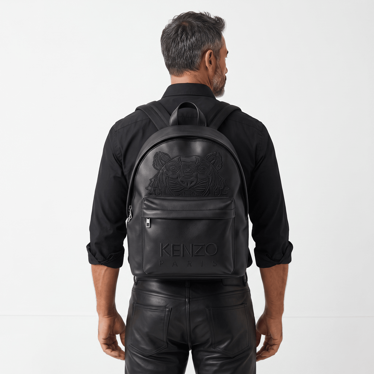 Kenzo Embossed Tiger Backpack — Black - MASTERPIECE