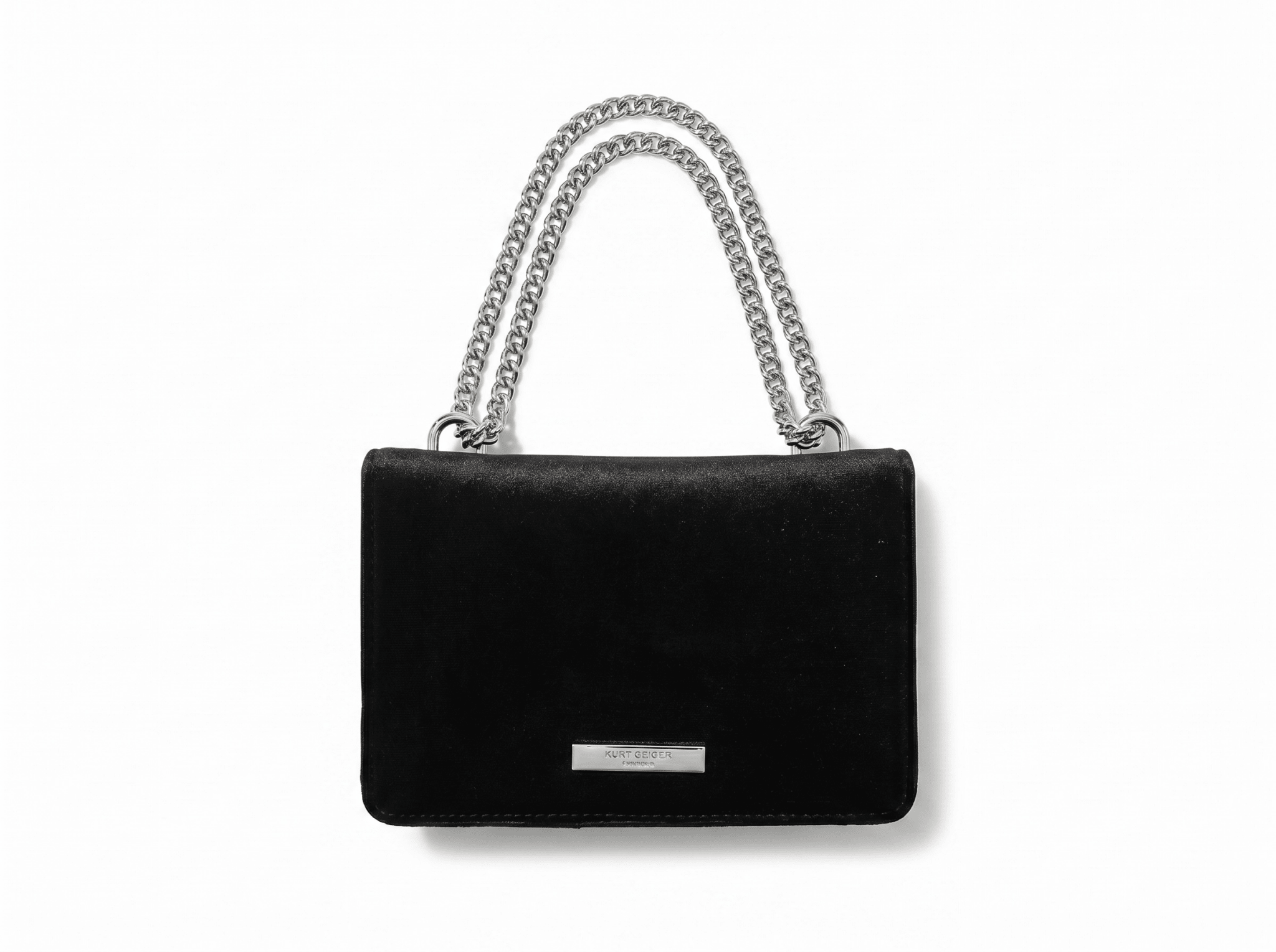 ✨ Kurt Geiger Crystal Bow Velvet Crossbody Bag – Black & Silver Edition ✨ - MASTERPIECE