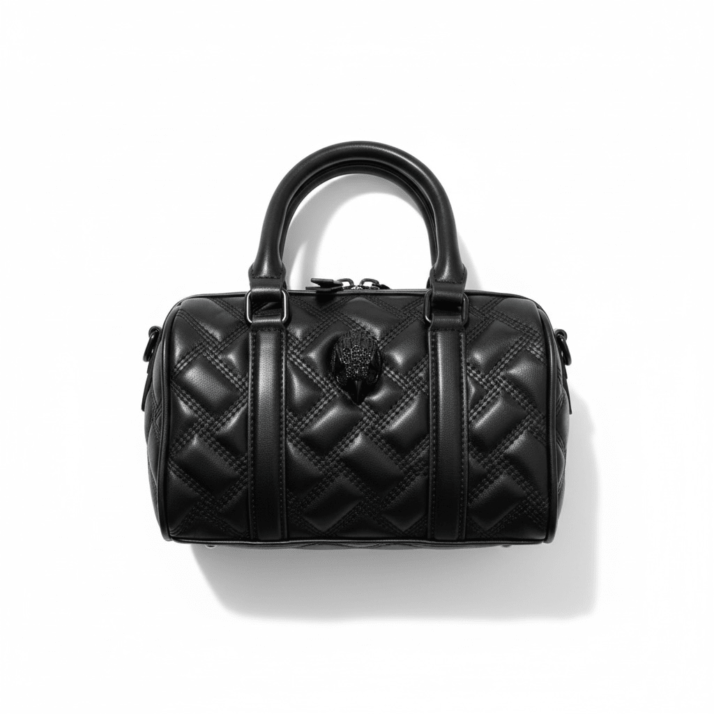 Kurt Geiger Quilted Eagle Boston Mini Bag — Black - MASTERPIECE