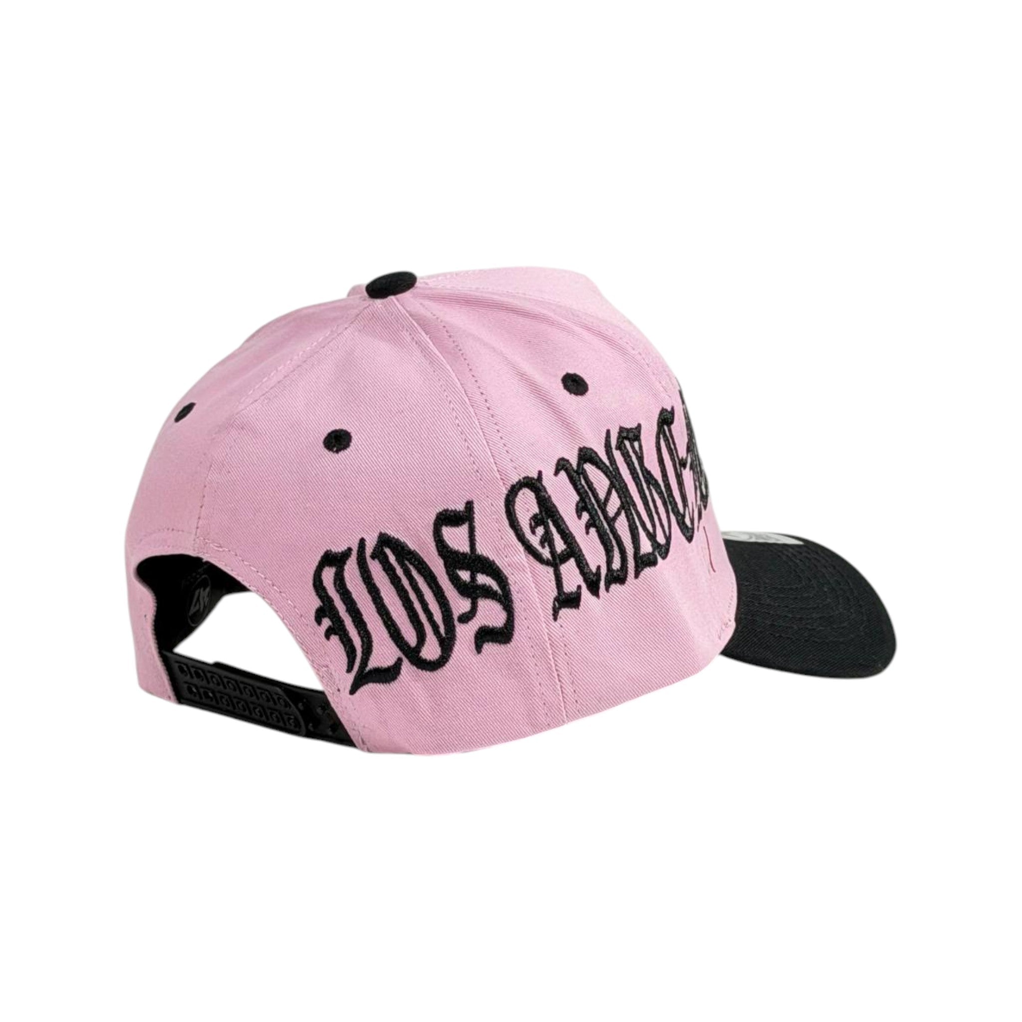 LA Dodgers Pink & Black Embroidered Cap – Bold Streetwear Style 💗🖤 - MASTERPIECE