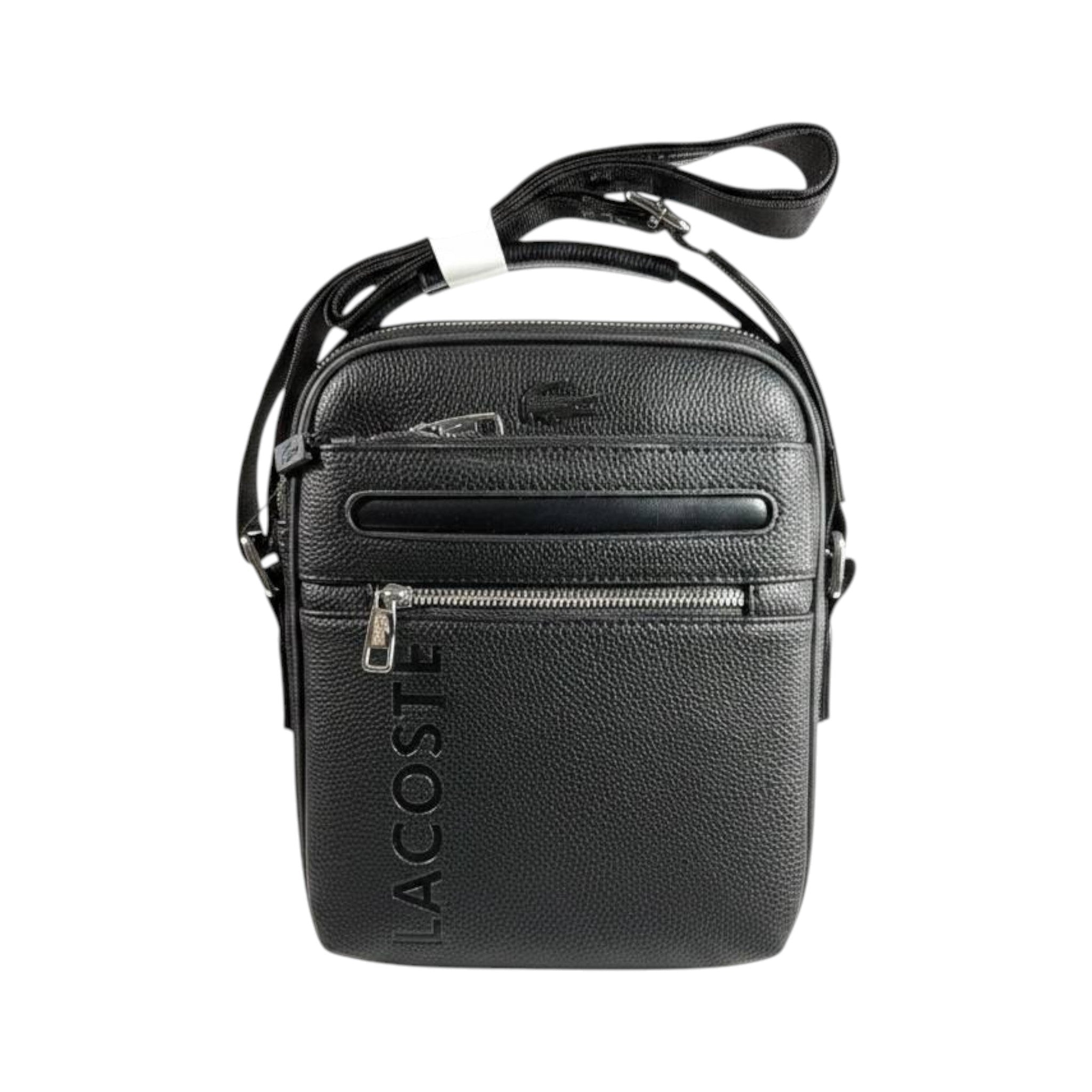 Lacoste Urban Black Crossbody Bag 🐊✨ Premium Everyday Messenger - MASTERPIECE