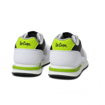 Lee Cooper Runner – White Neon Accent 👟✨ - MASTERPIECE