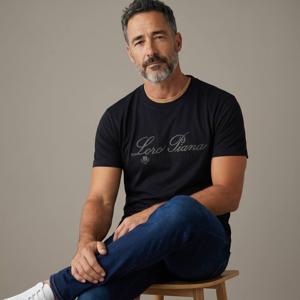 Loro Piana Made in Italy Luxury T-Shirt – Classic Black 🖤✨ - MASTERPIECE