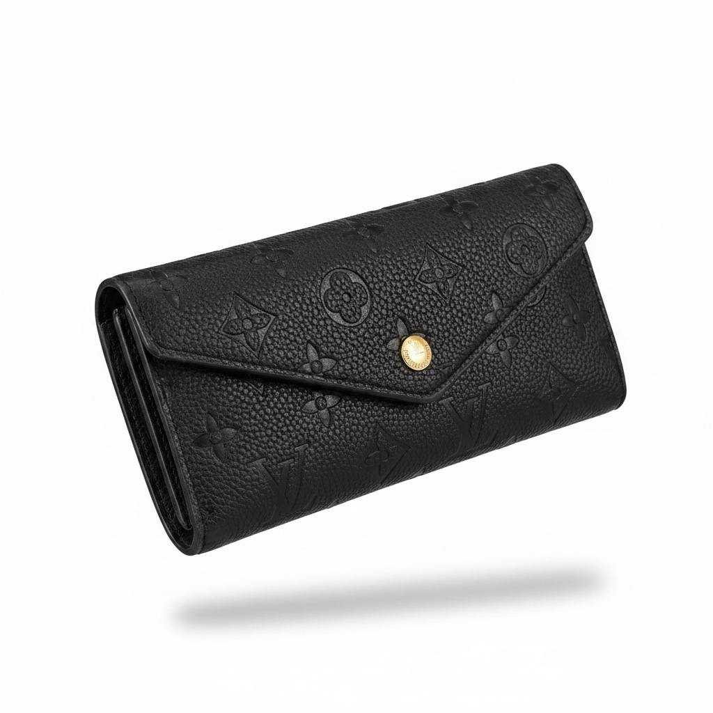 Louis Vuitton Black Monogram Wallet – Luxury Elegant Statement Piece 🖤✨ - MASTERPIECE