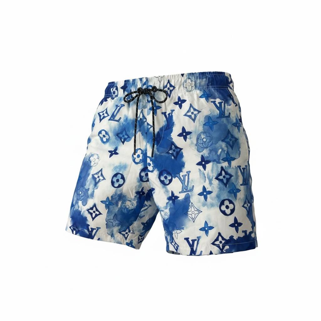 🌊 Louis Vuitton Blue Watercolor Monogram Swim Shorts – Luxury Summer Essential 🩳✨ - MASTERPIECE