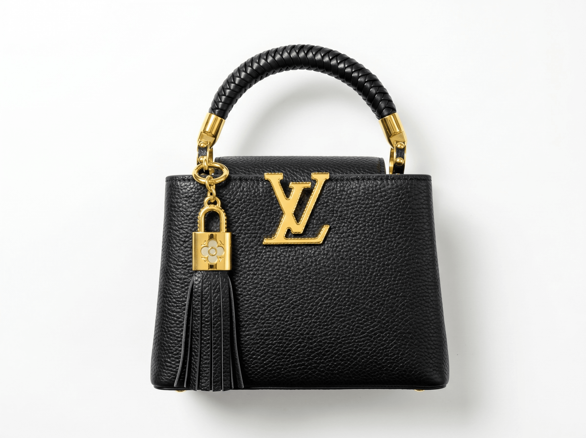 🖤 Louis Vuitton Capucines Black Leather Top Handle Bag ✨ - MASTERPIECE