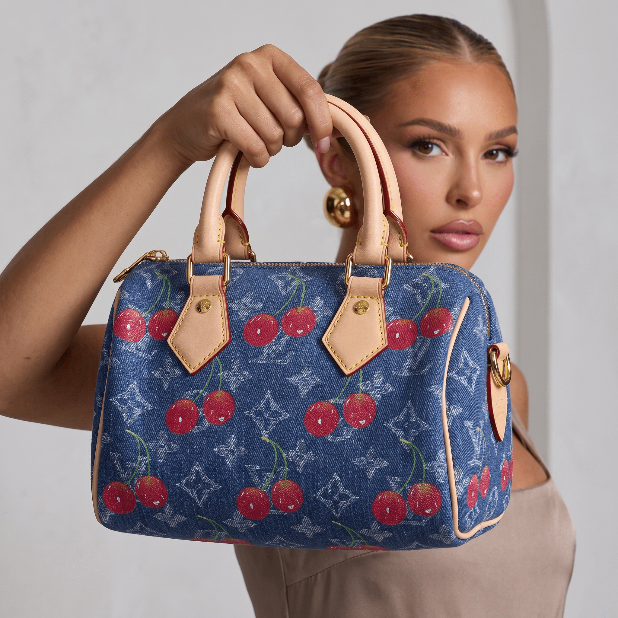 Louis Vuitton Denim Cherry Bag – Blue 🍒👜 - MASTERPIECE