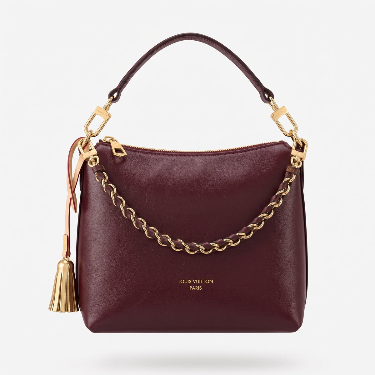 Louis Vuitton Hobo – Burgundy Chain Tassel 👜 - MASTERPIECE