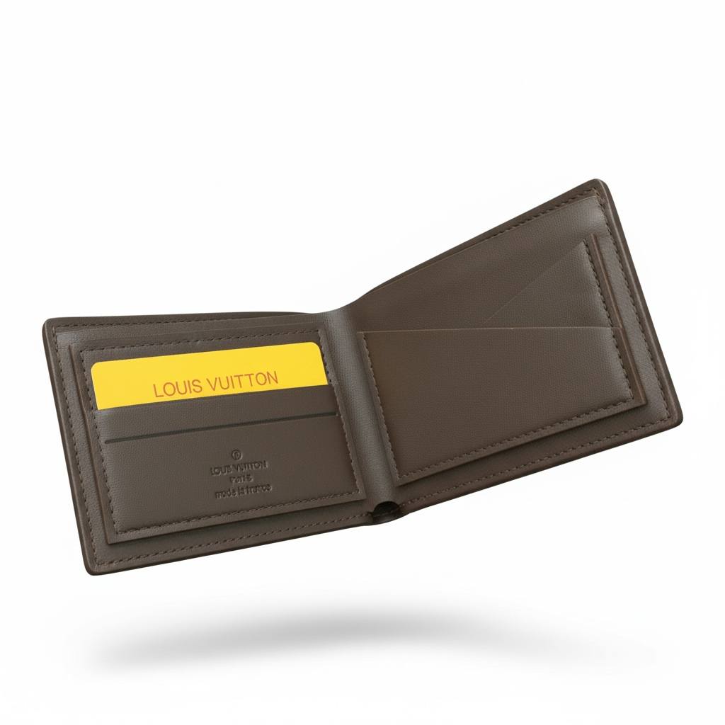Louis Vuitton-Inspired Classic Monogram Wallet – Timeless Brown Luxury 🤎 - MASTERPIECE