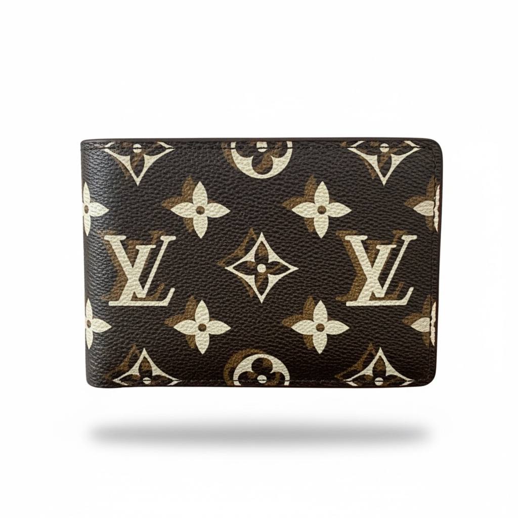 Louis Vuitton-Inspired Classic Monogram Wallet – Timeless Brown Luxury 🤎 - MASTERPIECE
