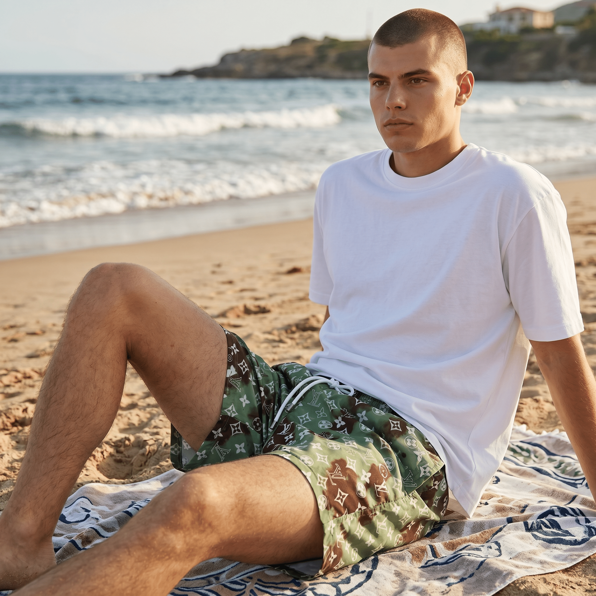🌴 Louis Vuitton Monogram Camo Swim Shorts ✨ - MASTERPIECE