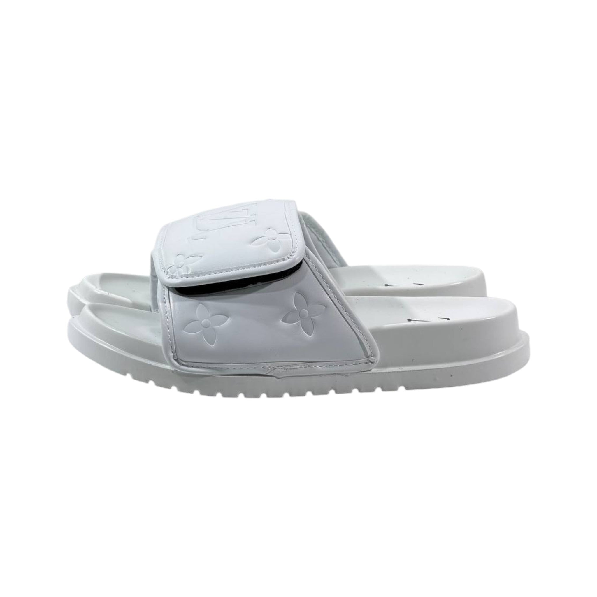Louis Vuitton Monogram Comfort Slides – All White Edition 🤍✨ - MASTERPIECE