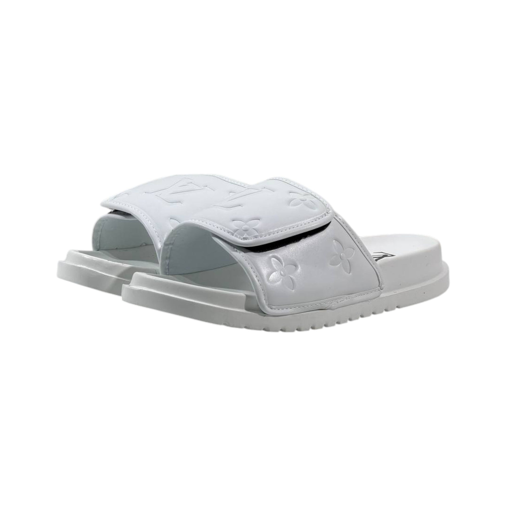 Louis Vuitton Monogram Comfort Slides – All White Edition 🤍✨ - MASTERPIECE