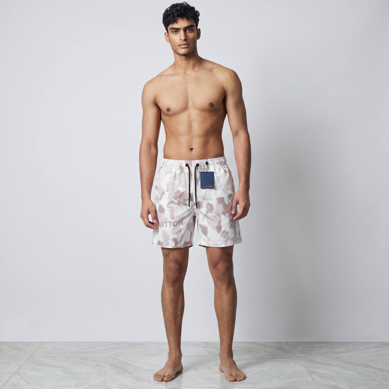 Louis Vuitton Monogram Fade Swim Shorts 🤍 | Beige Luxury Beachwear - MASTERPIECE