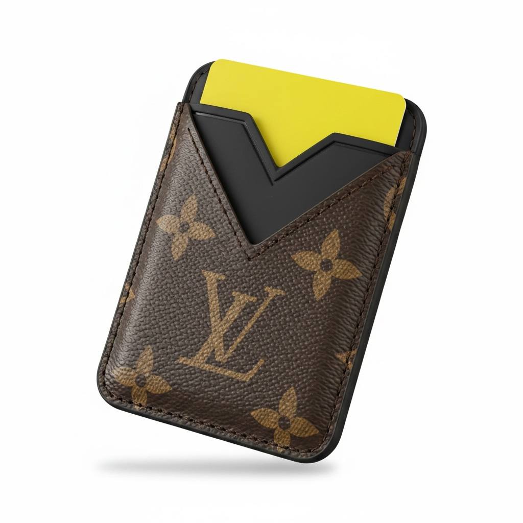 Louis Vuitton Monogram Magnetic Phone Card Holder – Compact Luxury Stick - On Wallet 🤎📱✨ - MASTERPIECE