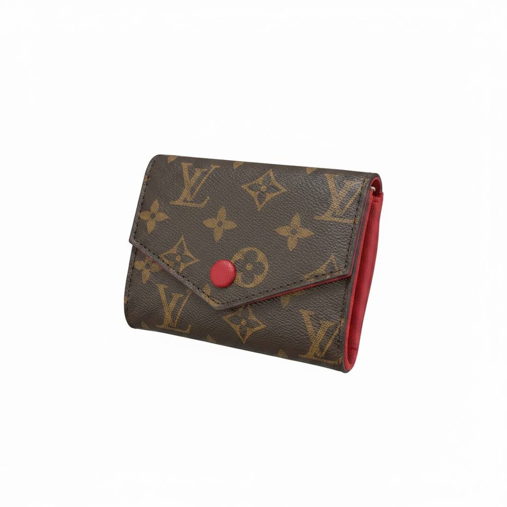 Louis Vuitton Monogram Mini Chain Wallet – Luxury Crossbody Bag Brown & Red ✨👜 - MASTERPIECE