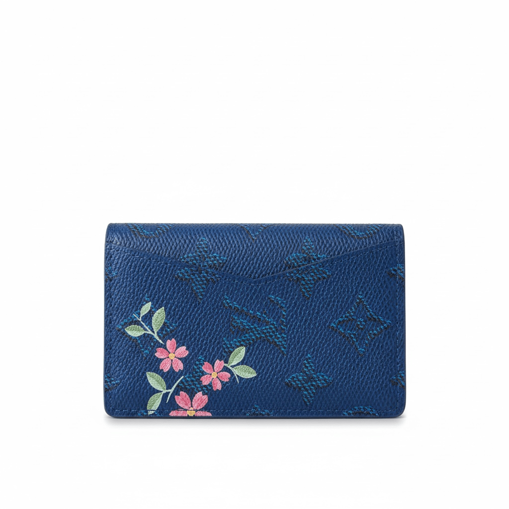 Louis Vuitton Monogram Mount Fuji Card Holder – Blue 🌸🏔️✨ - MASTERPIECE