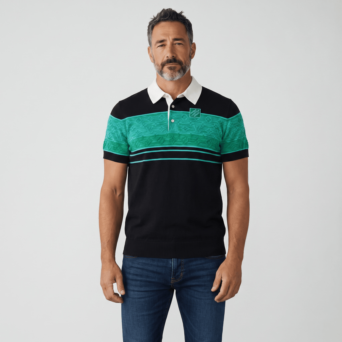 Louis Vuitton Monogram Panel Polo — Green - MASTERPIECE