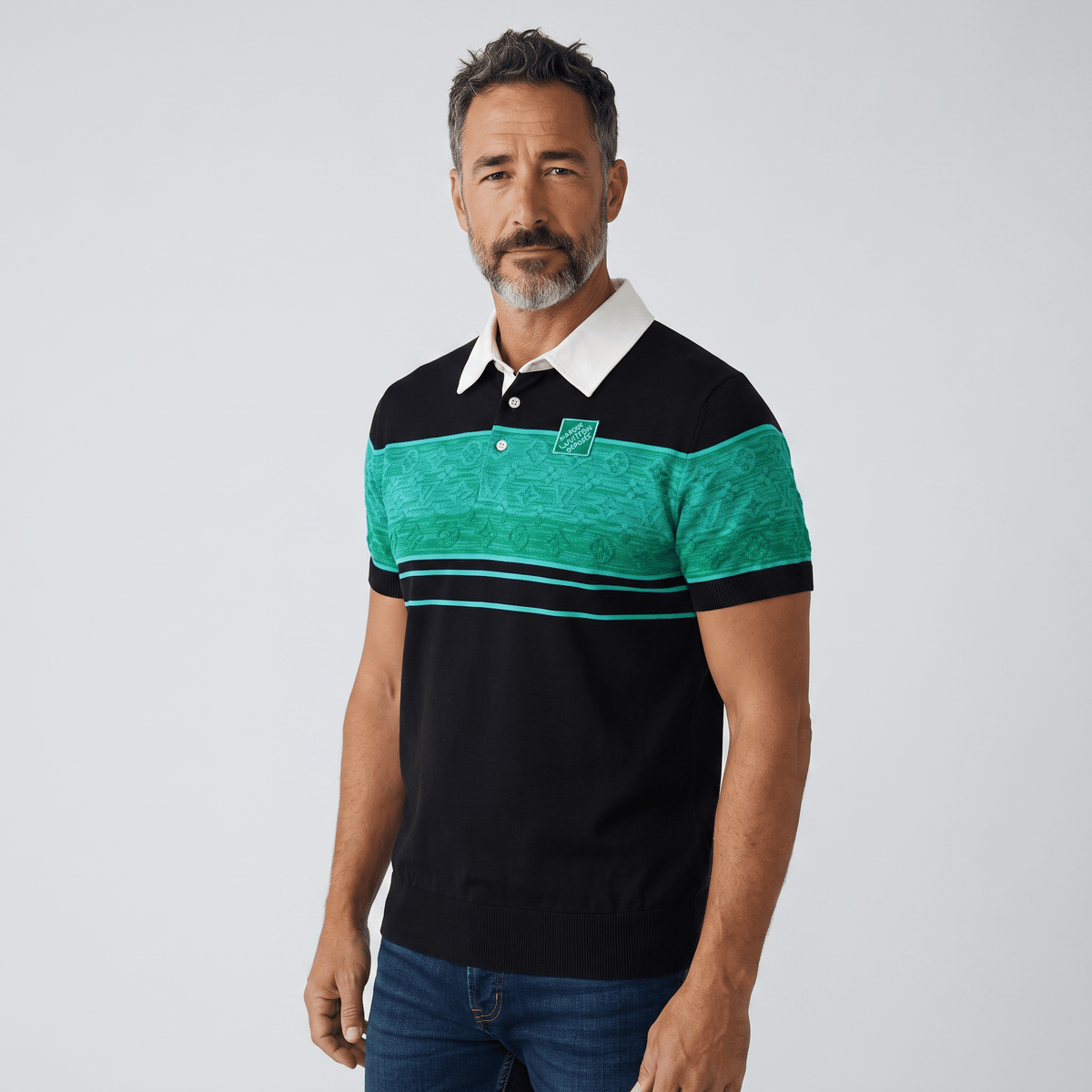 Louis Vuitton Monogram Panel Polo — Green - MASTERPIECE