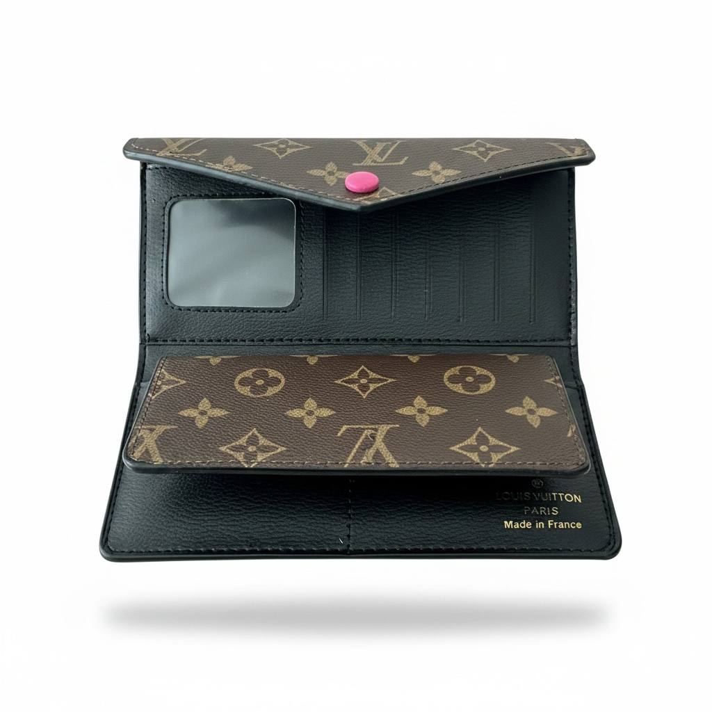 Louis Vuitton Monogram Pink Button Wallet – Chic Luxury Elegance 💖🤎 - MASTERPIECE