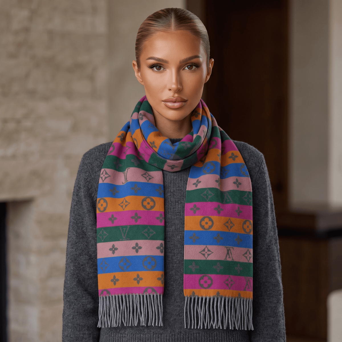 Louis Vuitton Monogram Scarf — Multicolor - MASTERPIECE
