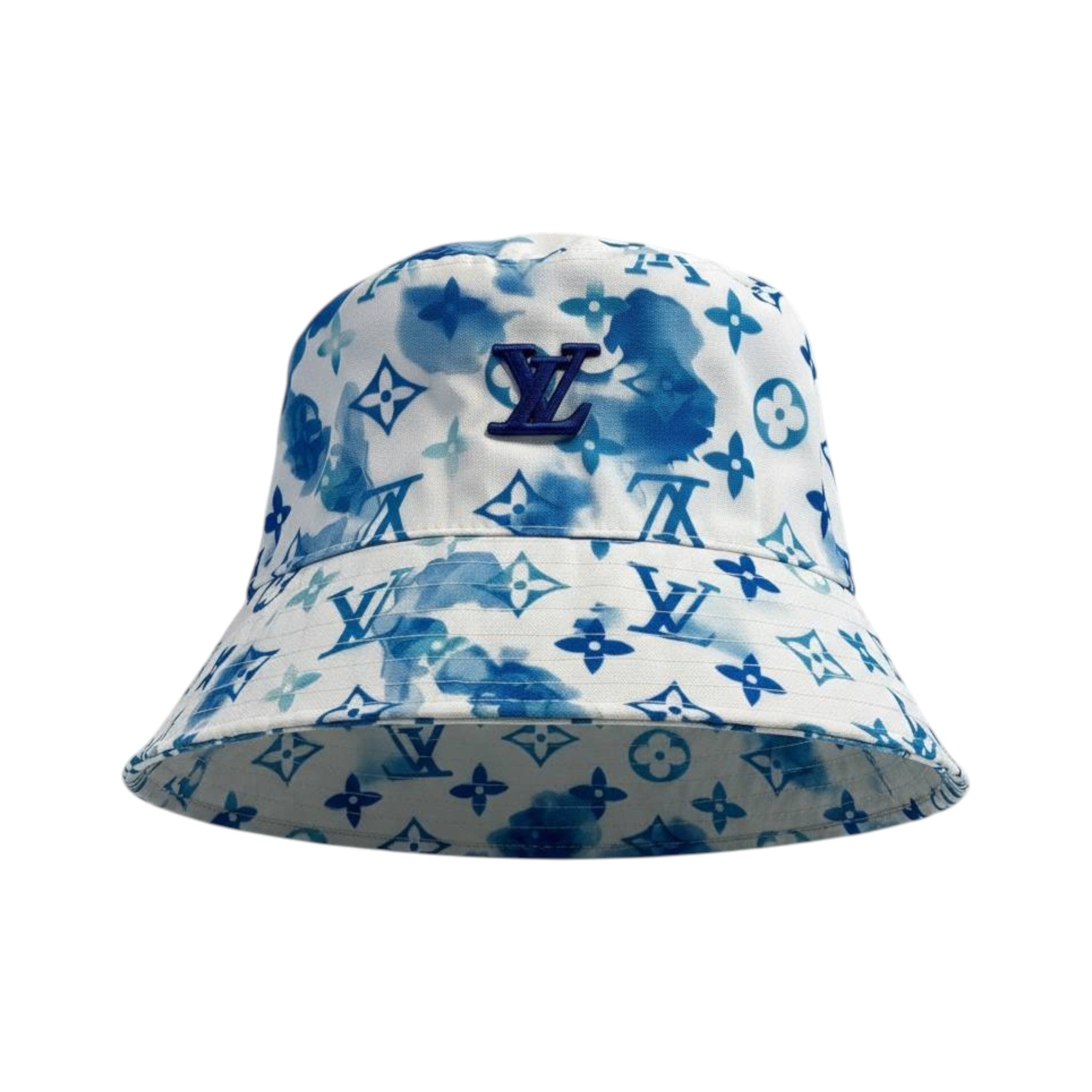 💙 Louis Vuitton Monogram Tie - Dye Bucket Hat | Blue & White LV Summer Style 🎩 - MASTERPIECE